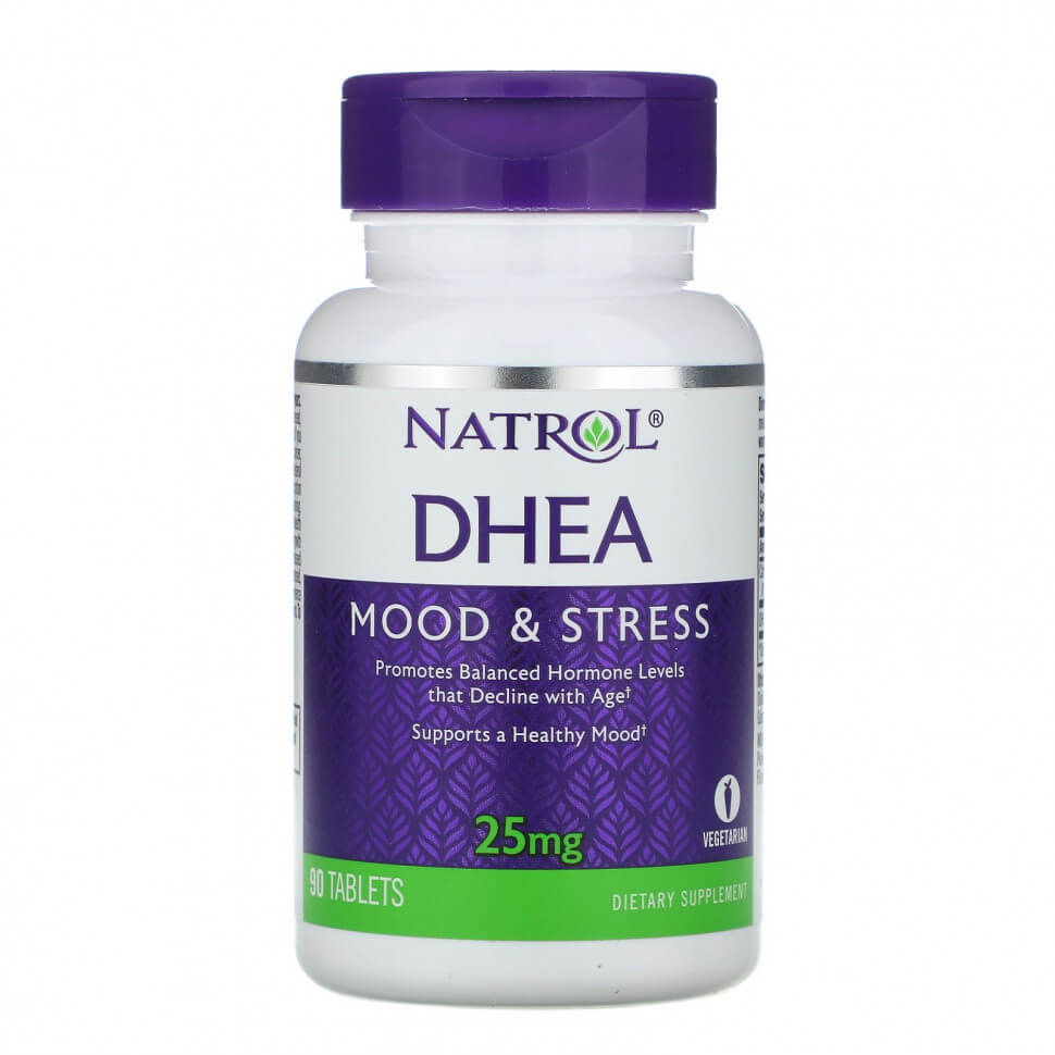 DHEA (ДГЭА) Natrol 25 мг, 90 таблеток natrol дгэа 50 мг 60 таблеток