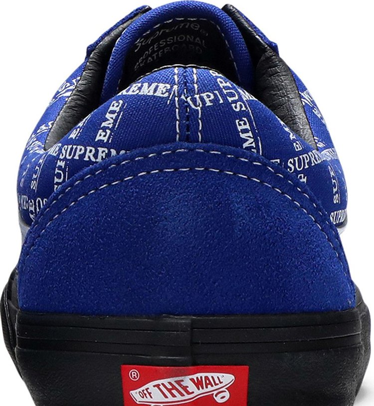 Vans Supreme Old Skool Pro Logo Pattern - Royal