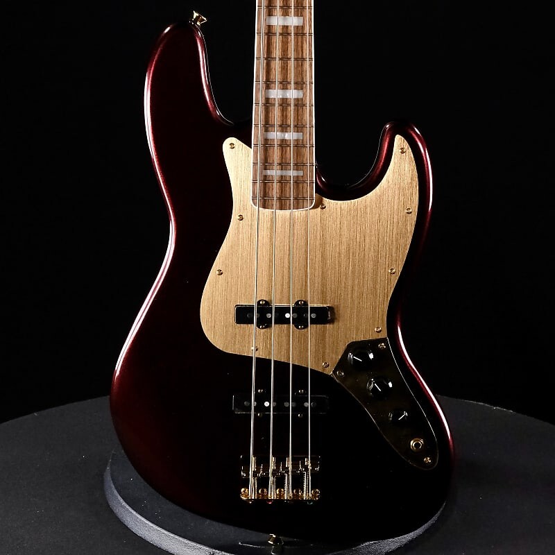 

Squier 40th Anniversary Gold Edition Jazz Bass - Ruby Red Metallic