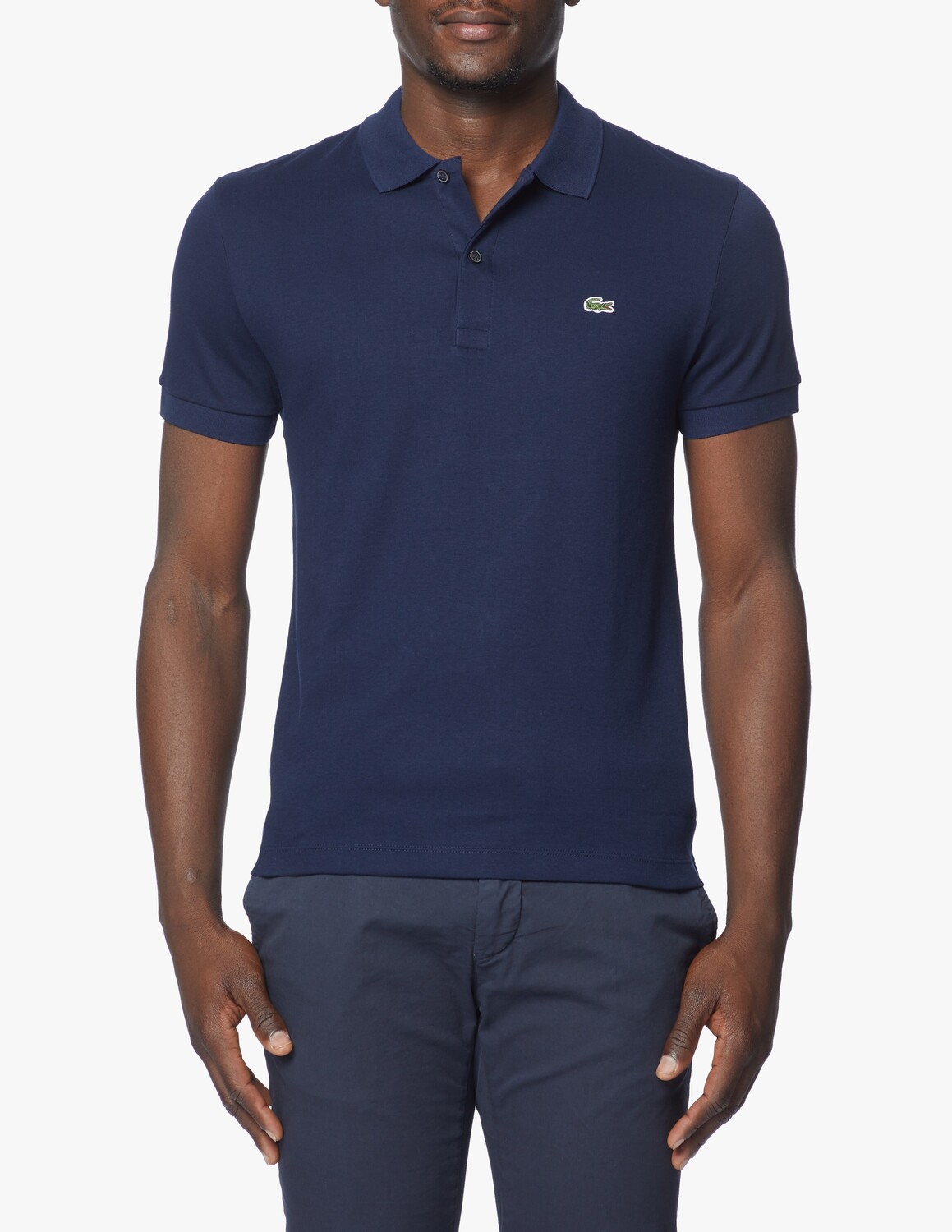 

Поло из джерси с короткими рукавами Lacoste, синий