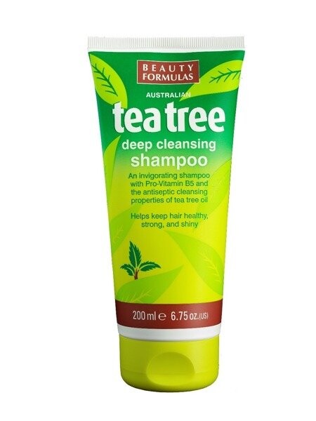 

Beauty Formulas Очищающий шампунь для волос Tea Tree Deep Cleansing Shampoo 200мл