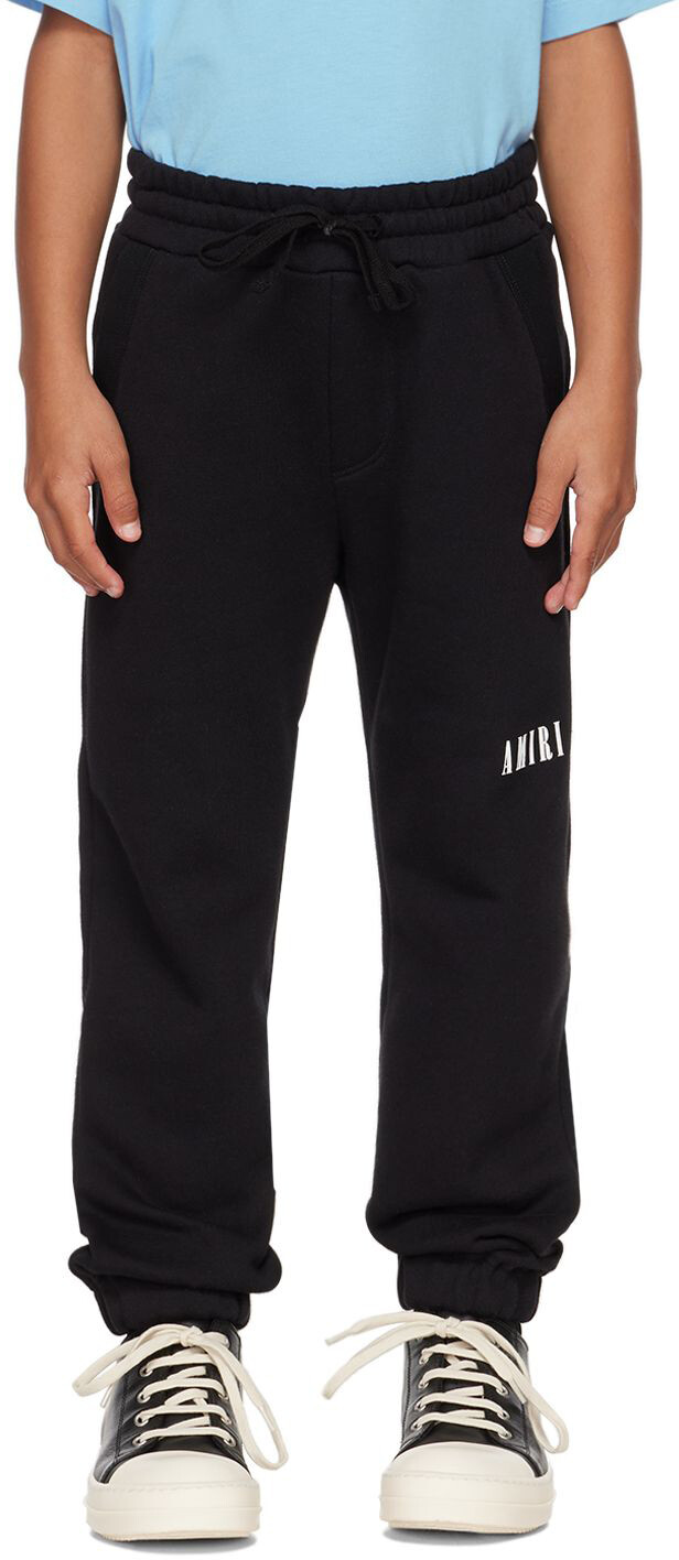 

Детские черные брюки для отдыха на бондах AMIRI