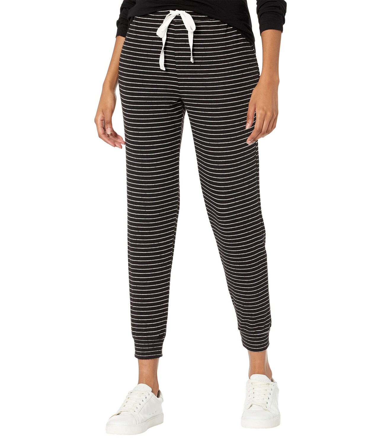 

Брюки bobi Los Angeles, Hermosa Stripe Joggers, Черный