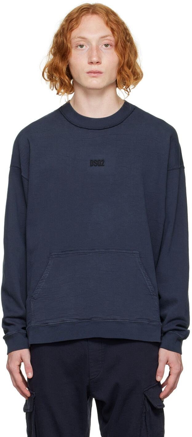 

Темно-синяя толстовка Mini DSQ2 Dsquared2, Синий, Темно-синяя толстовка Mini DSQ2 Dsquared2
