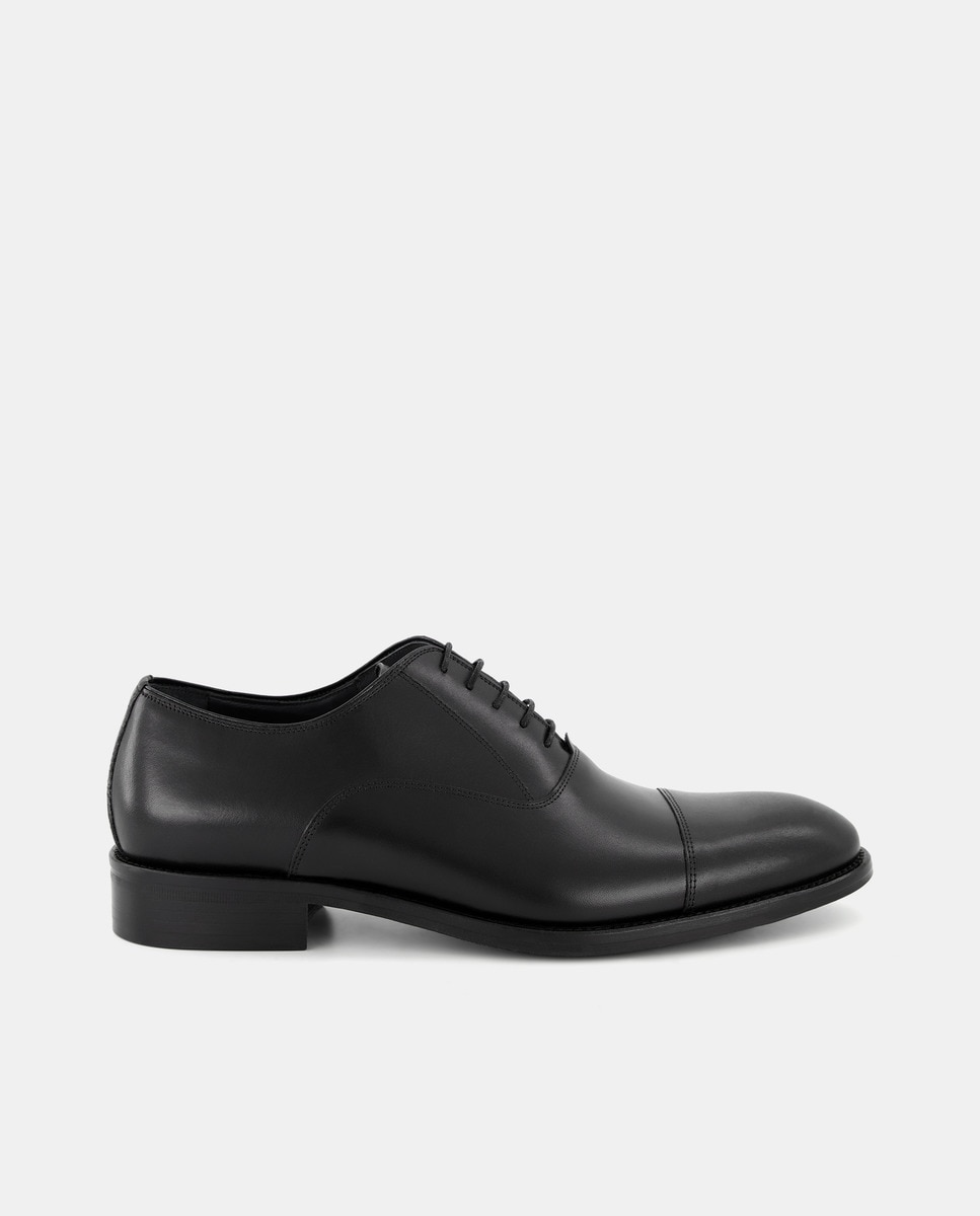 Мужские кожаные туфли на шнуровке с прямым носком Emidio Tucci, черный мужские черные кожаные туфли на шнуровке в английском стиле с прямым носком yanko черный