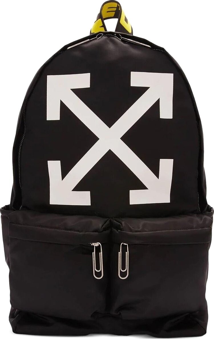 

Рюкзак Off-White Arrow Nylon Backpack Black/White, черный