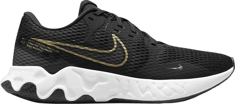 

Кроссовки Nike Renew Ride 2 'Black Metallic Gold', черный