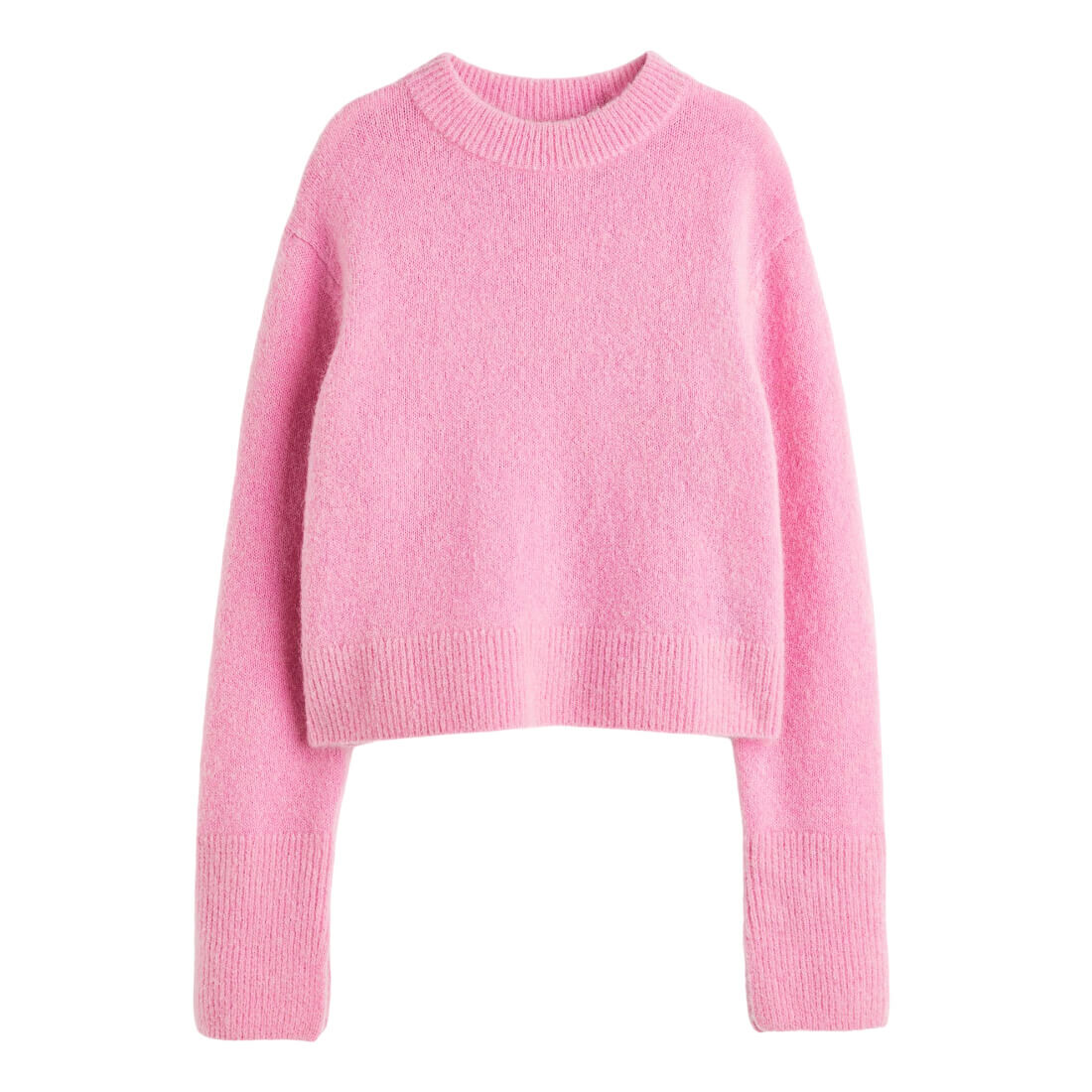 

Джемпер H&M Trend Mohair-blend Fine-knit, розовый