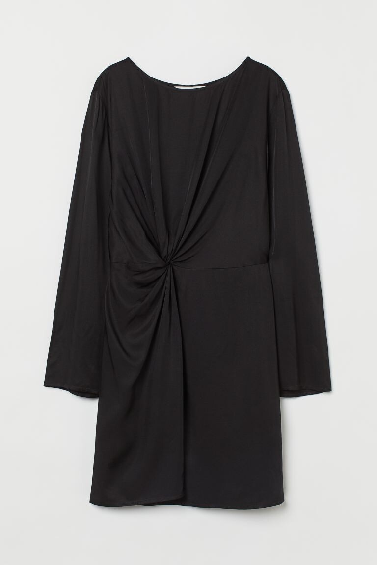 

Платье с драпировкой H&M, черный