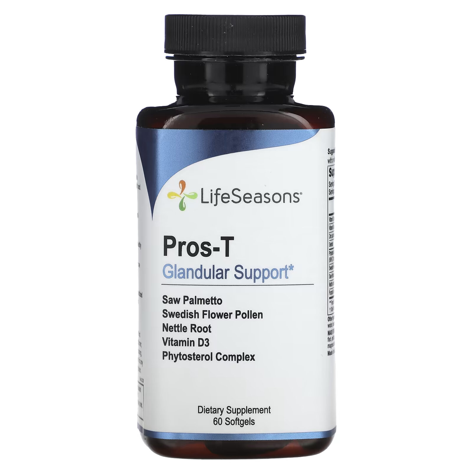 LifeSeasons, Гландулярная поддержка Pros-T, 60 мягких таблеток цена и фото