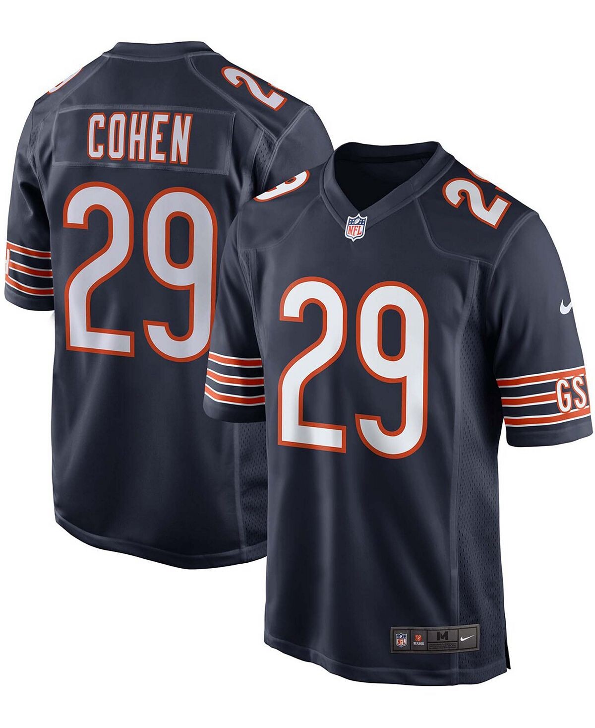 

Мужское джерси tarik cohen chicago bears game player Nike, синий