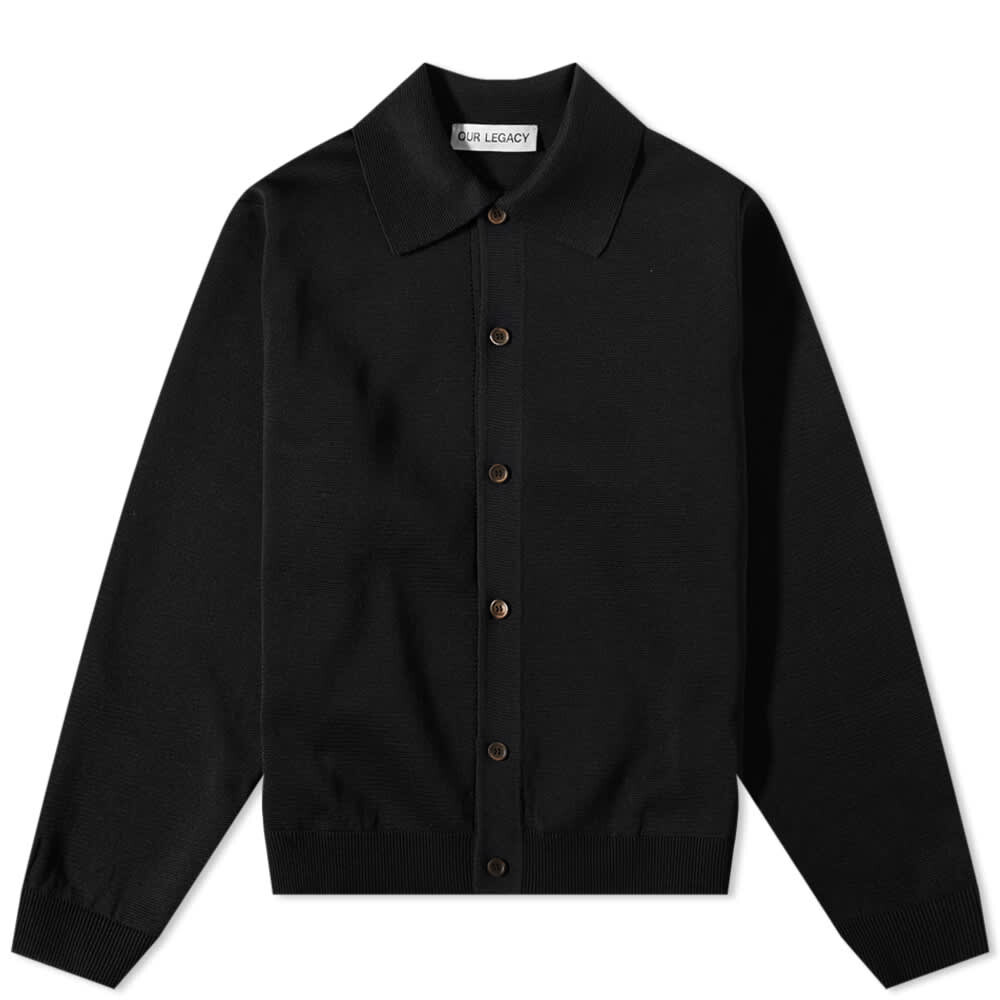 

Джемпер Our Legacy Evening Knit Polo Cardigan, Черный