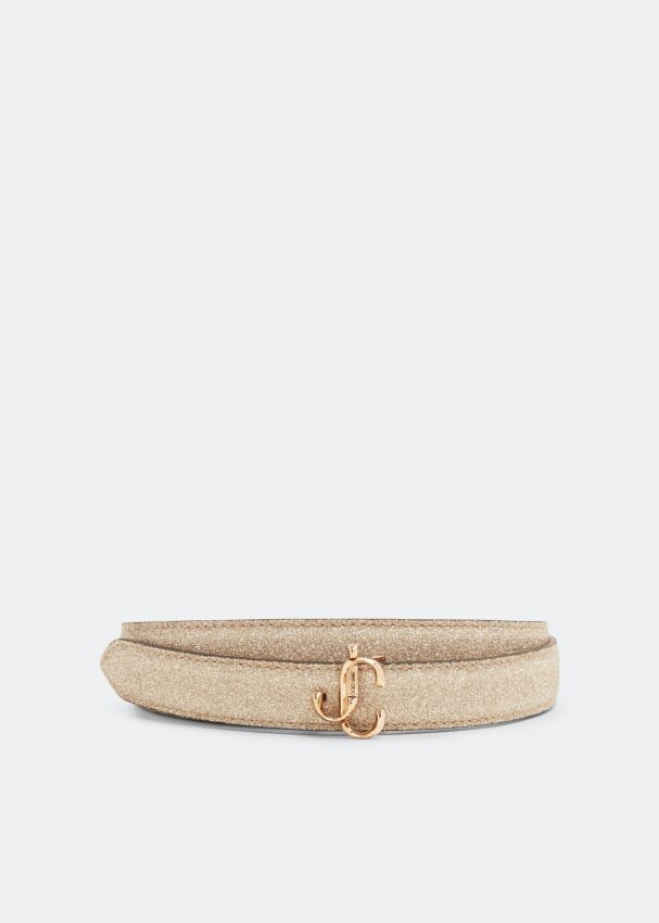 

Ремень JIMMY CHOO Mini Felisa belt, серебряный