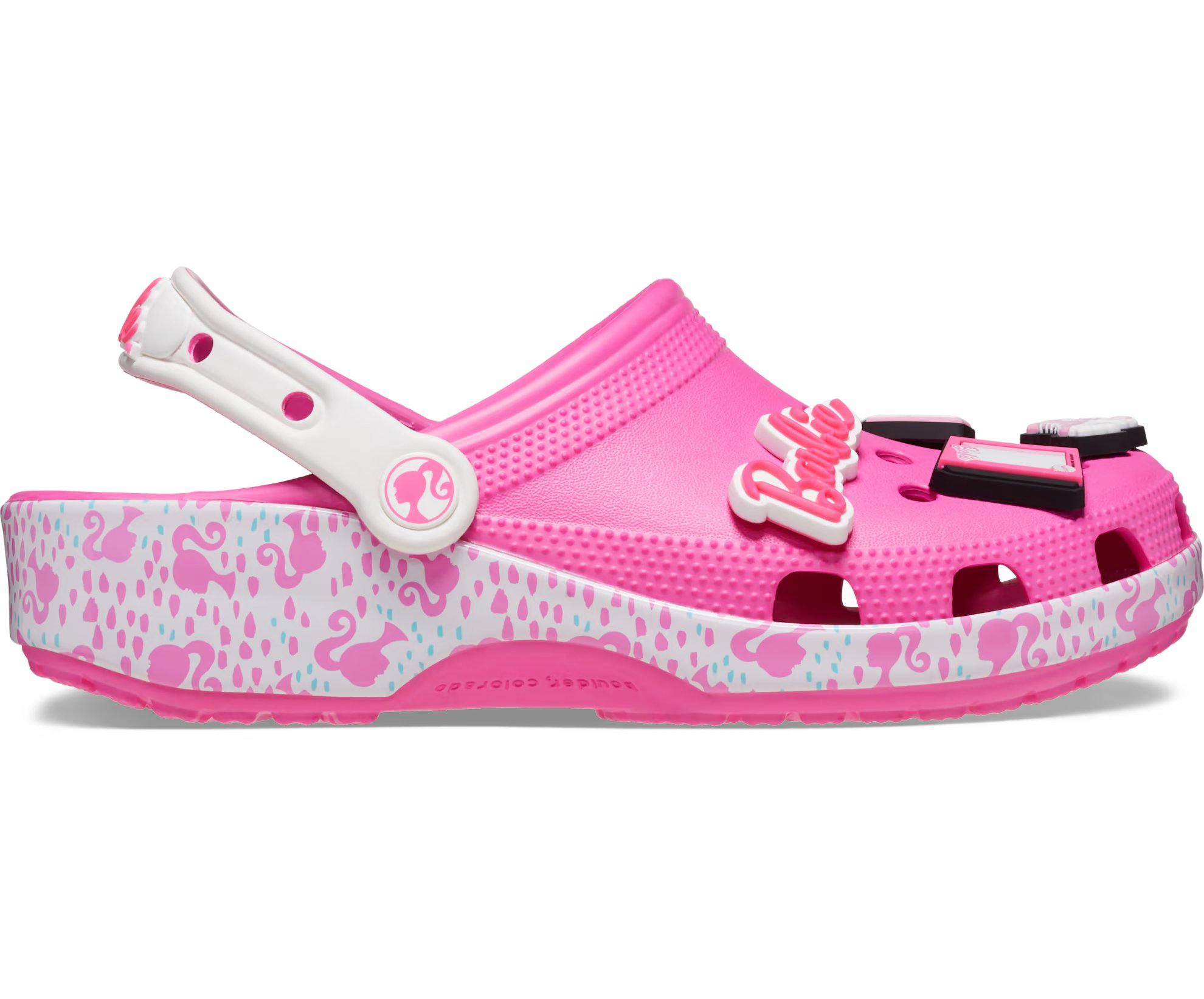 Сабо Crocs Barbie Classic, ярко-розовый сабо crocs literide 360 clogs unisex черный серый