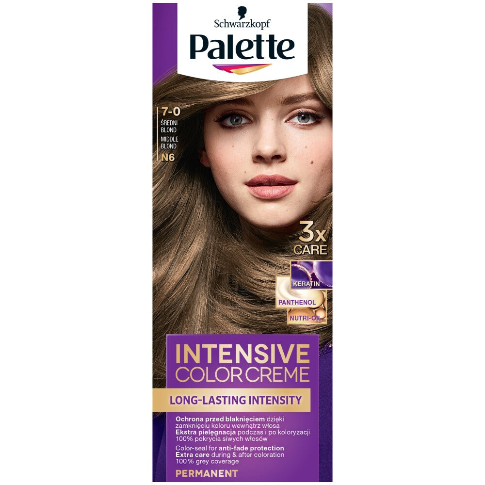 

Palette Краска для волос Intensive Color Creme 7-0 (N6) Средне-русый