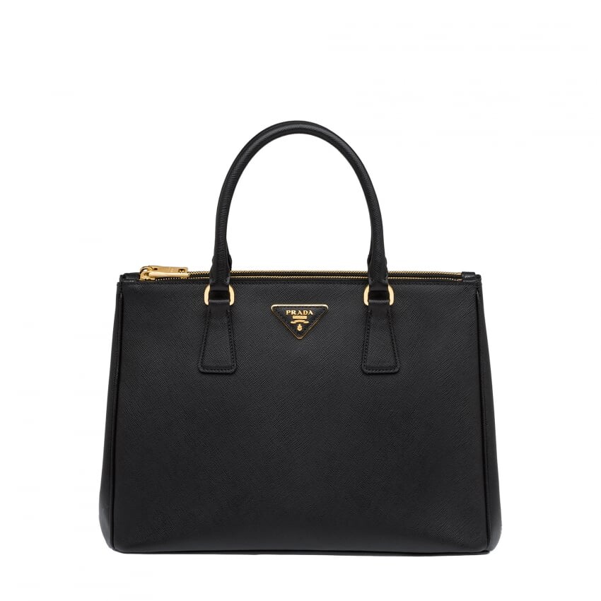 

Сумка PRADA Galleria medium leather bag, черный