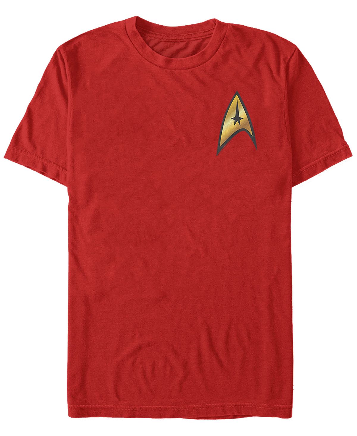 Мужской костюм с командным значком star trek, оригинальная серия, футболка с коротким рукавом Fifth Sun, красный