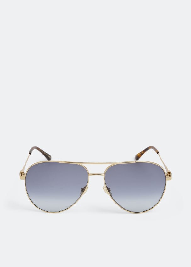 

Солнечные очки JIMMY CHOO Olly sunglasses, золотой