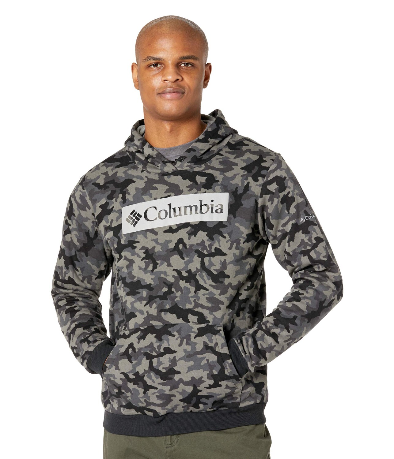 

Худи Columbia, Columbia Logo Printed Hoodie, Серый