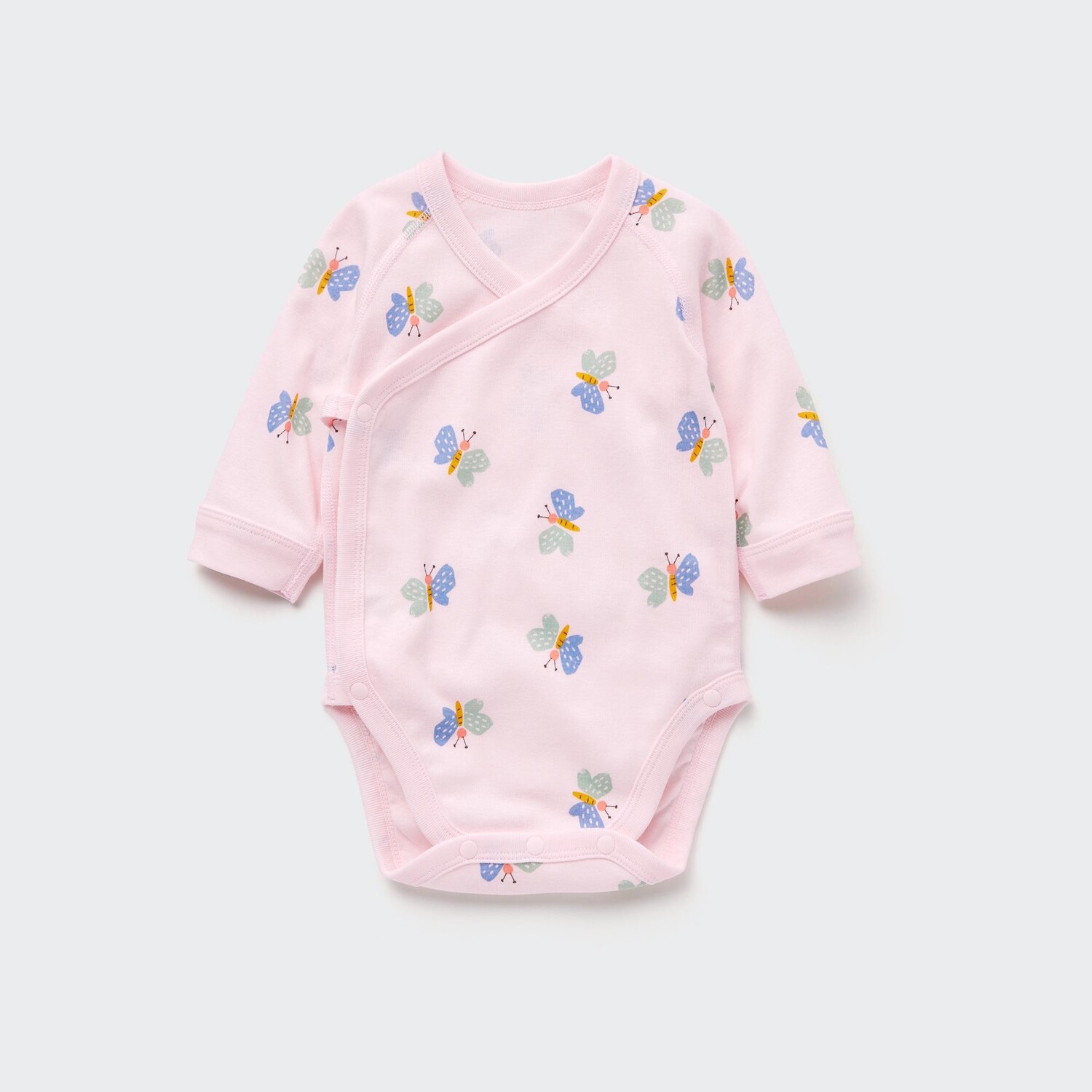 

Боди UNIQLO Joy of Print с длинными рукавами, розовый