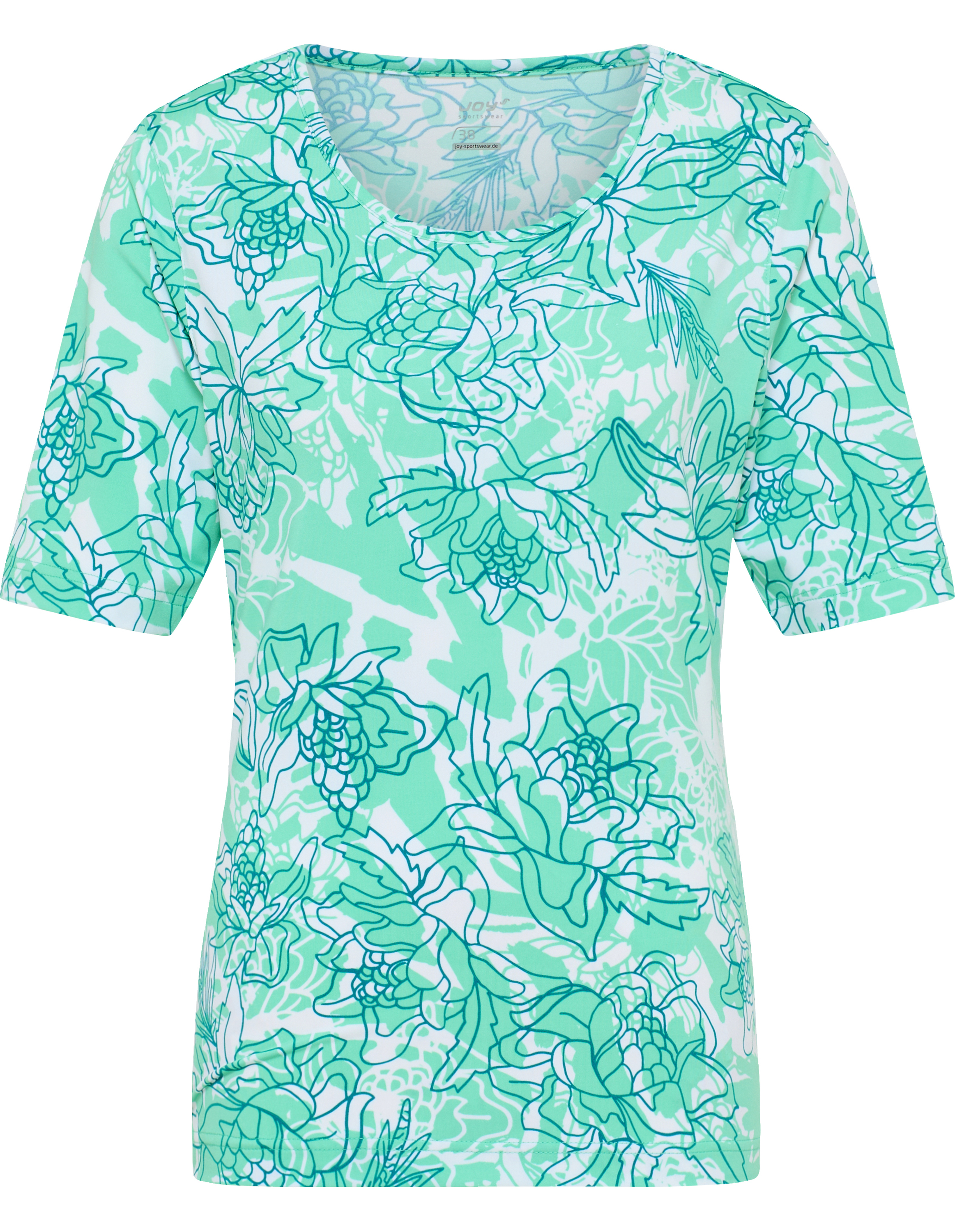 Спортивная футболка Joy Sportswear Rundhalsshirt JOLA, цвет tropical green print рубашка zara tropical print оранжевый белый