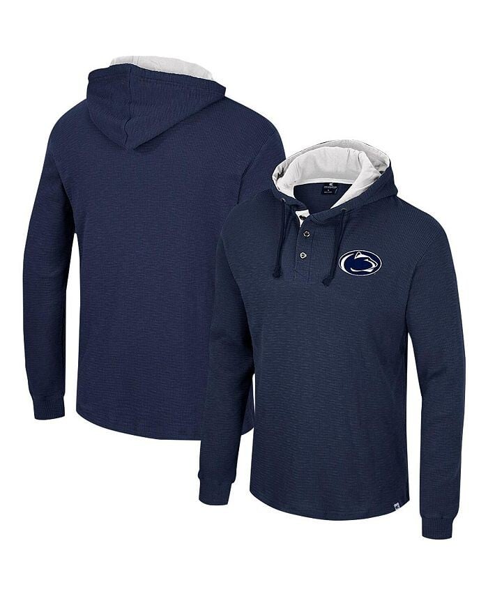 

Мужская темно-синяя термосумка с длинным рукавом Penn State Nittany Lions Affirmative Thermal Hoodie Colosseum, синий