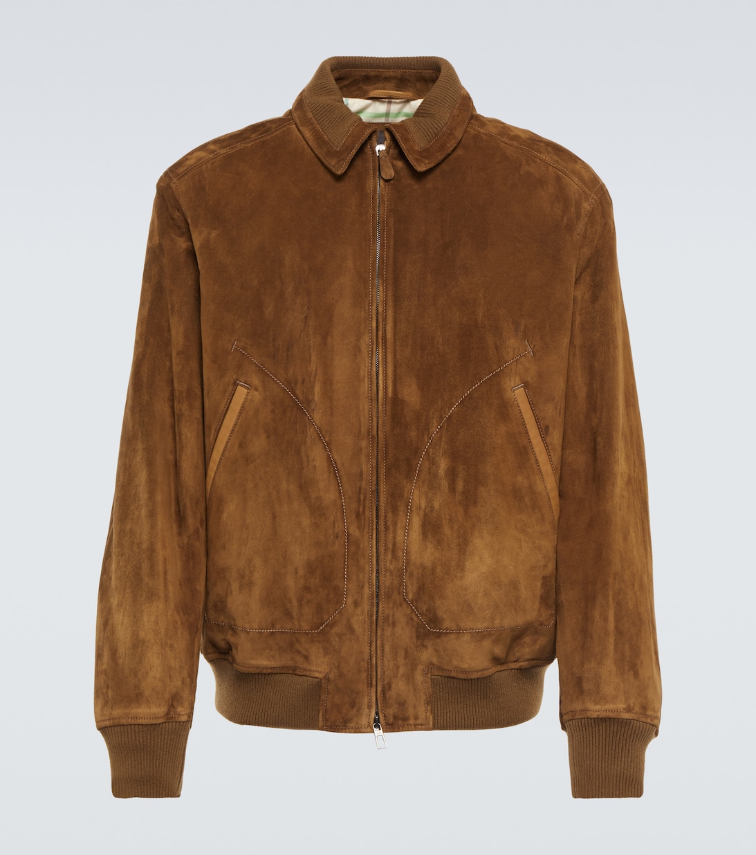 Замшевая куртка-бомбер Kent Loro Piana, коричневый куртка замшевая zara коричневый