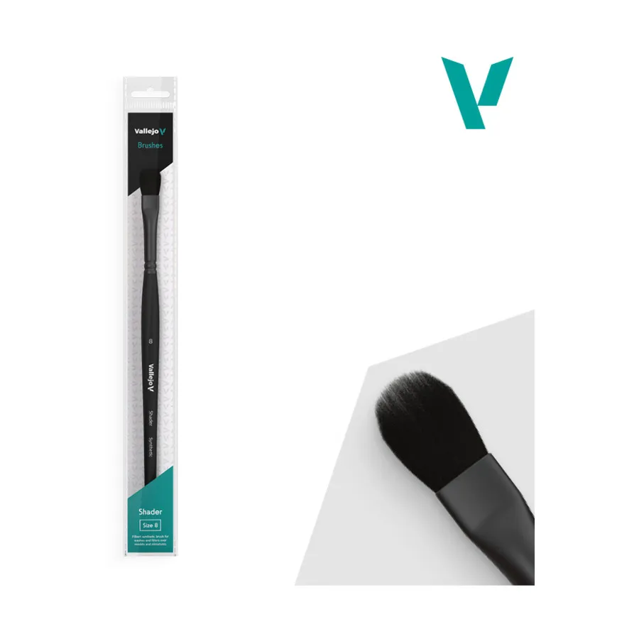 

Шейдер Filbert Flat Synthetic #8, Paint Brushes - Round Handle (Vallejo)