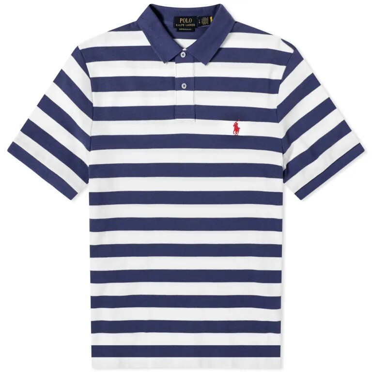 

Рубашка-поло Polo Ralph Lauren Bold Stripe, темно-синий, белый