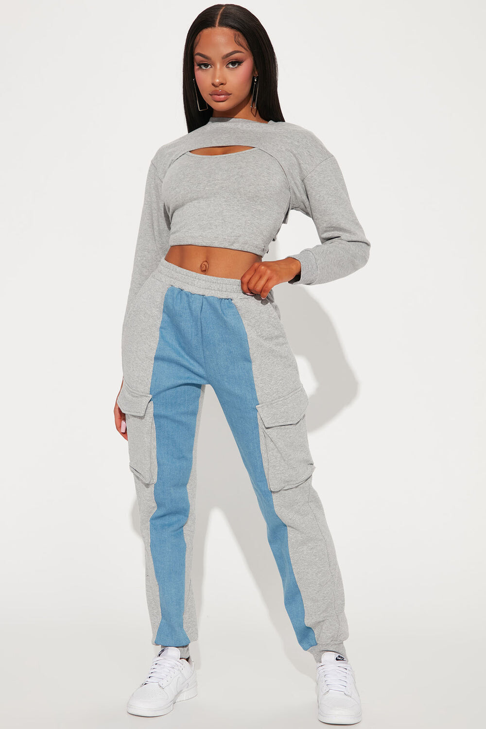 

Джоггеры Fashion Nova 049CT001815, серый
