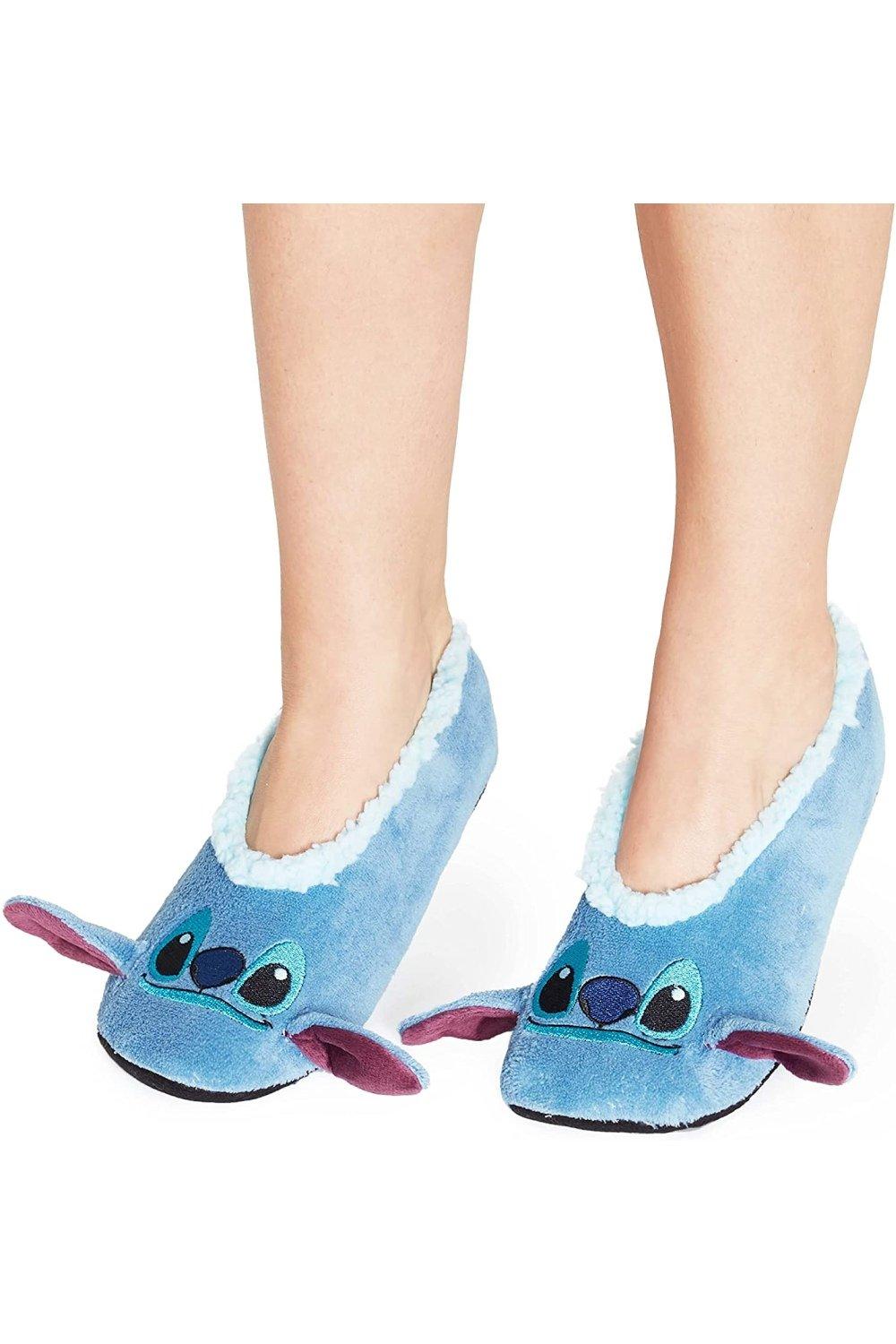 Тапочки Stitch на мягкой подошве Disney, синий 54 стиля милые женские короткие носки disney минни микки маус стич винни пух хлопковые летние женские носки до щиколотки для девочек