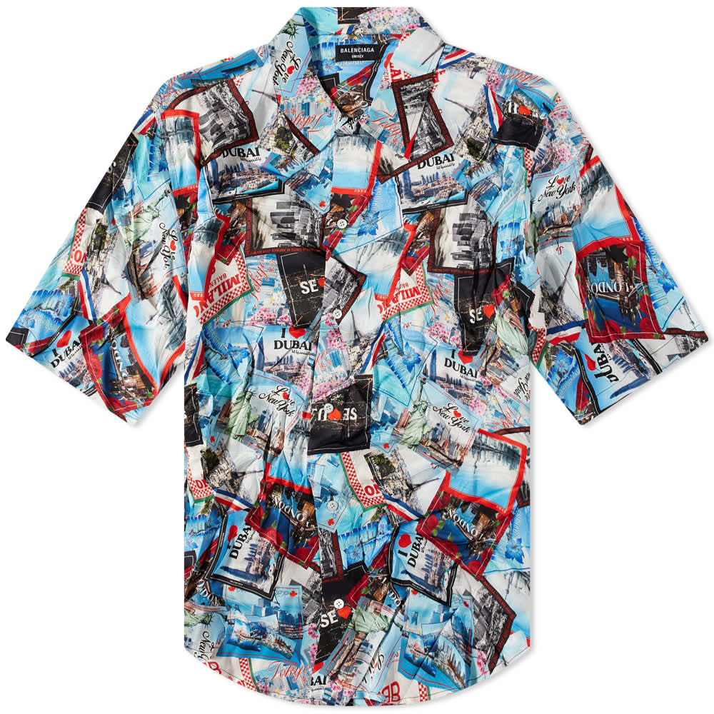 

Рубашка Balenciaga Postcards Print Vacation Shirt