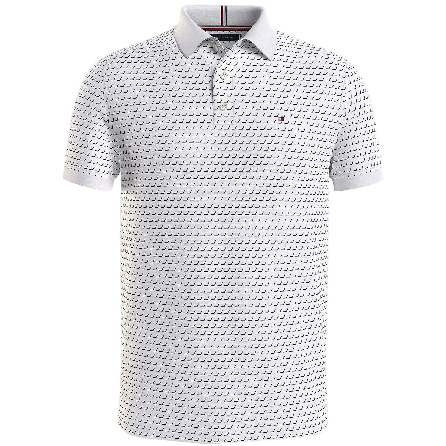

Поло Tommy Hilfiger Micro Print, белый