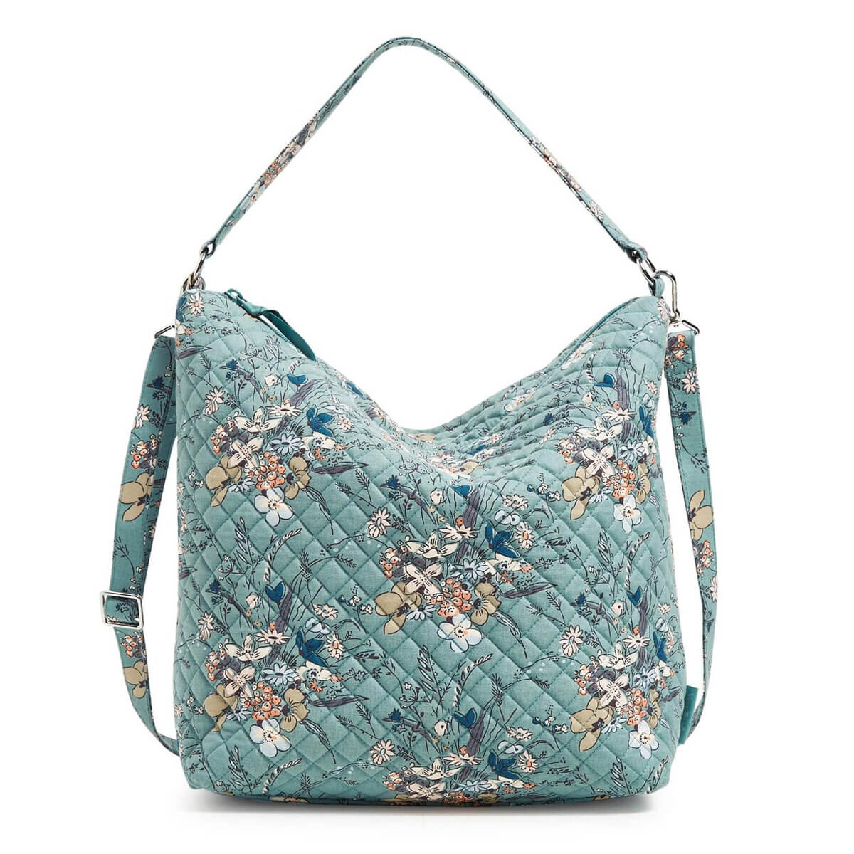 

Сумка Vera Bradley Oversized Hobo Shoulder, зеленый