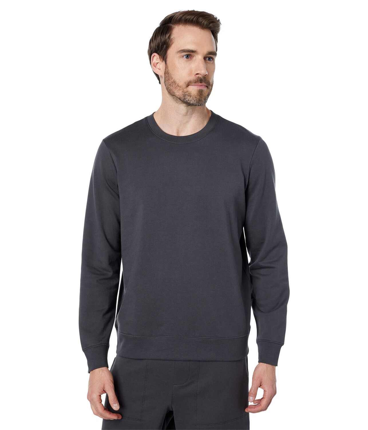 

Пуловер Barefoot Dreams, MC Fleece Cot/Span Crew Neck Sweatshirt, Серый