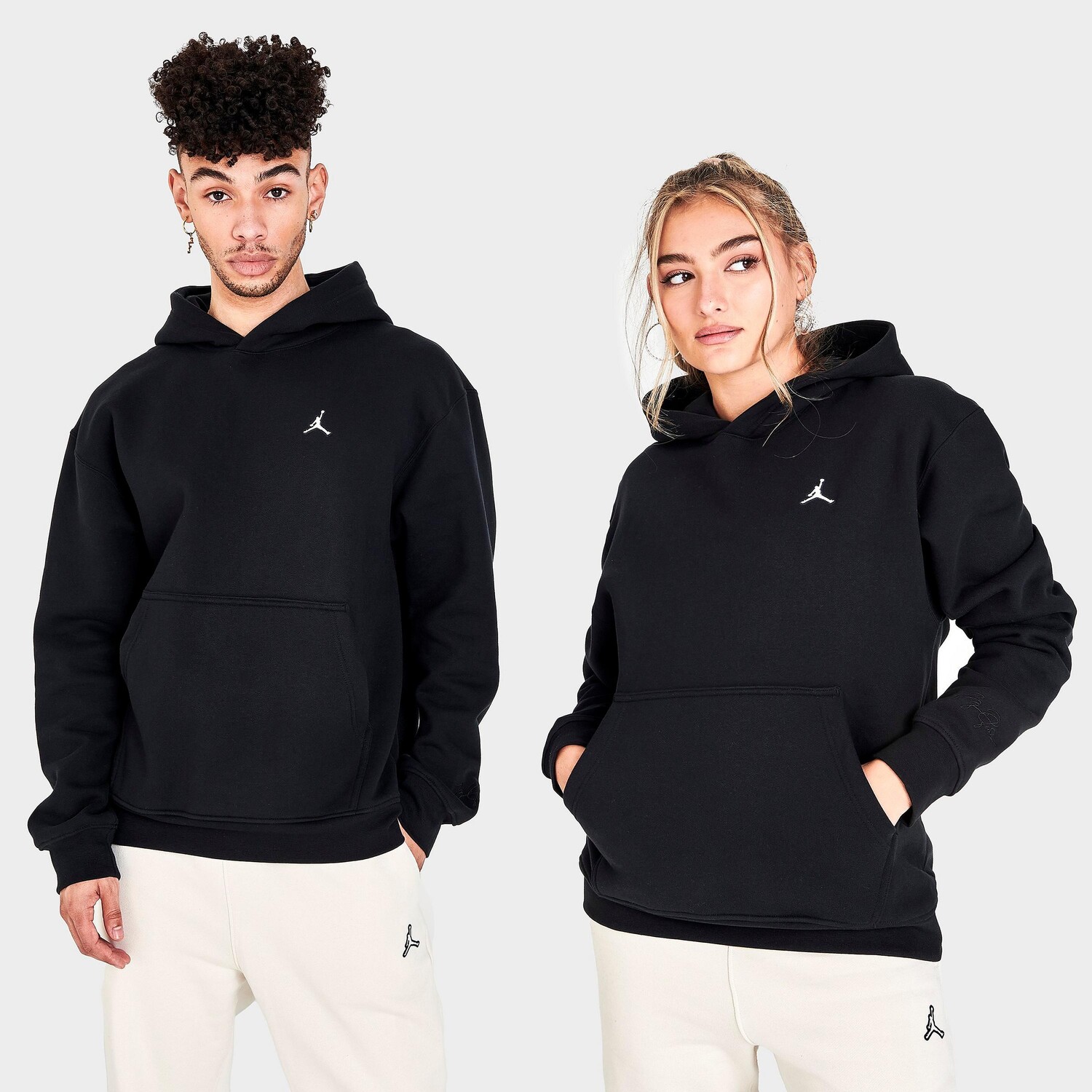 

Флисовый худи с капюшоном Jordan Essentials, черный