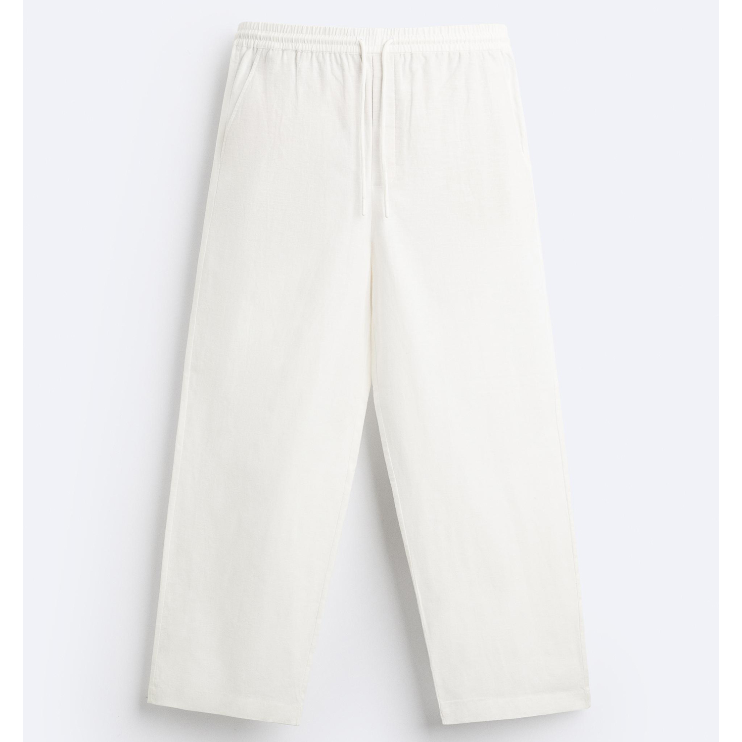Брюки Zara Jogger Waist, белый брюки zara kids elastic waist хаки