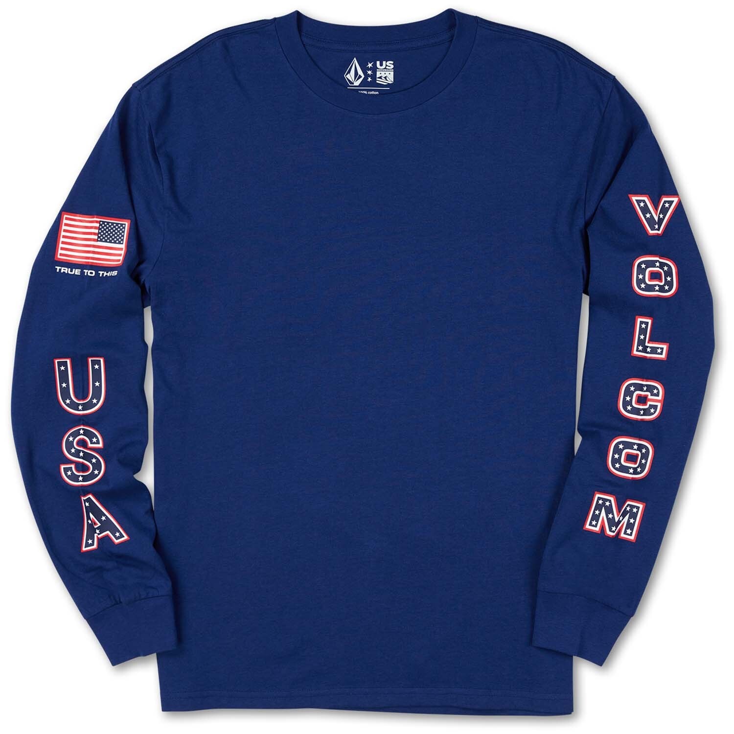

Футболка Volcom USST True To This с длинным рукавом, синий