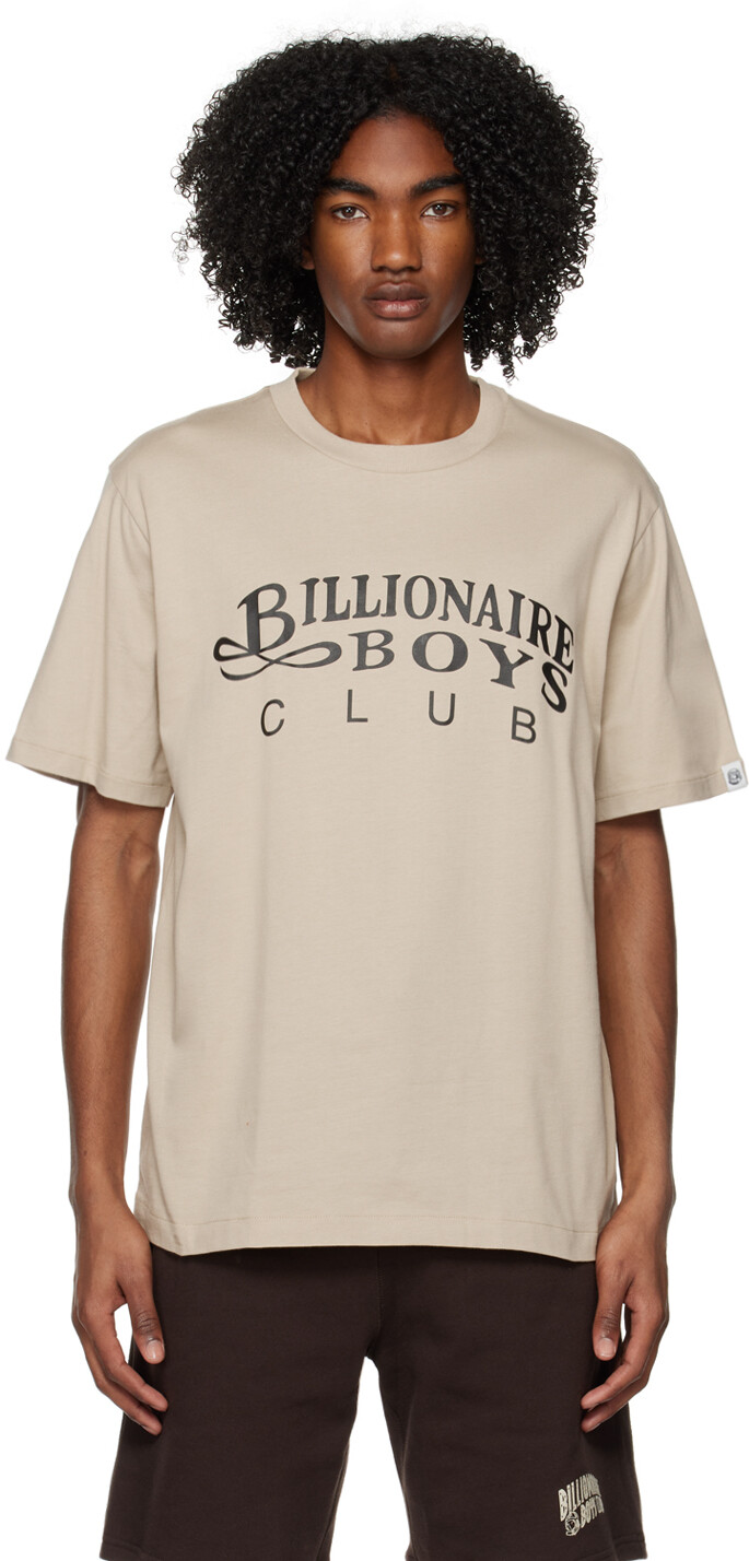 

Бежевая джентльменская футболка Billionaire Boys Club