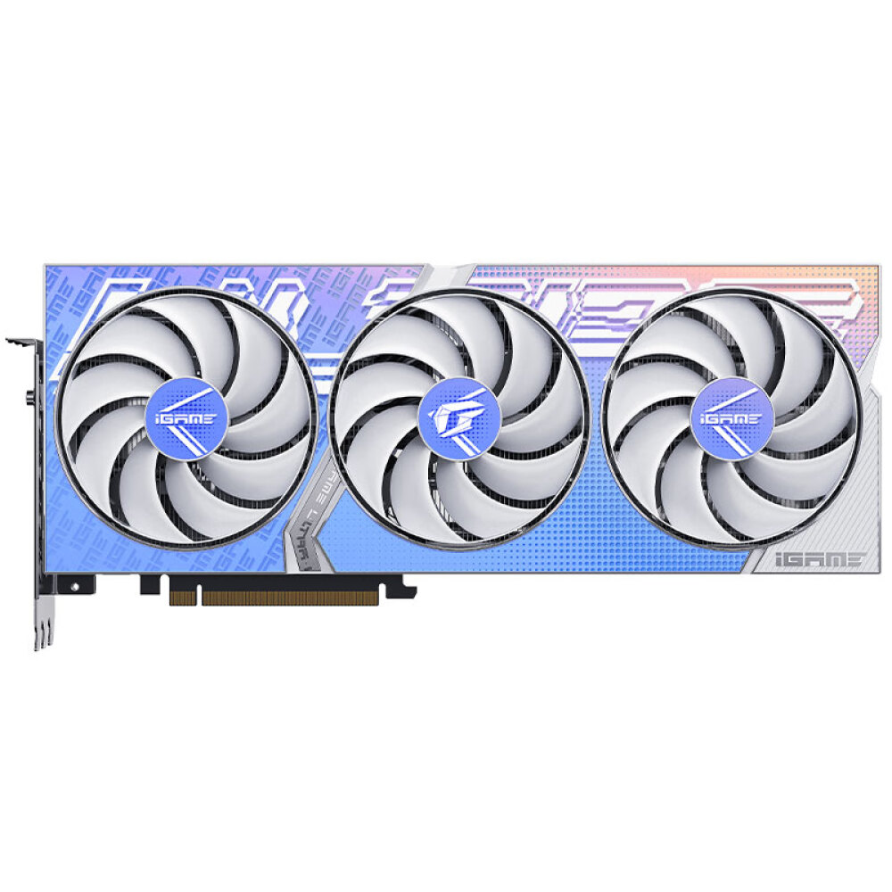 Видеокарта Colorful iGame GeForce RTX 4070 Ultra W OC V2-V 12ГБ, белый geforce 4pin cooler fan replace for colorful rtx 3080 3070 3060 ti igame ultra oc white rtx3080 rtx3070 graphics card fan