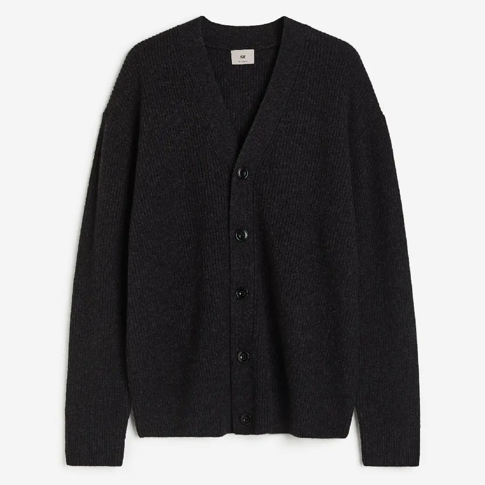 

Кардиган H&M Loose Fit Wool, черный