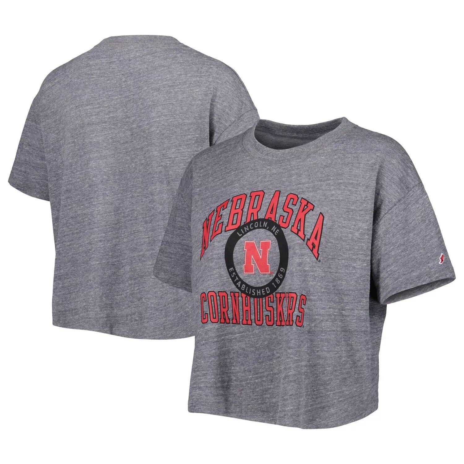 

Университетская одежда женской лиги Heather Grey Nebraska Huskers