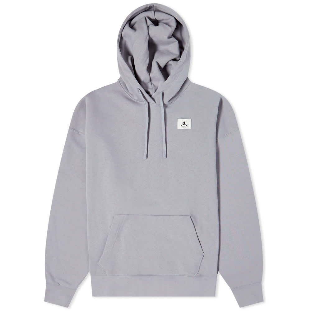 Толстовка Air Jordan Flight Fleece Popover, серый флисовая худи air jordan flight popover