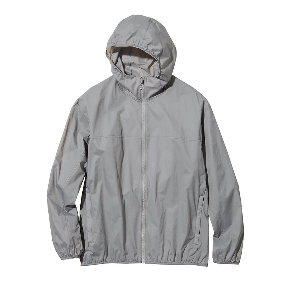 Куртка Uniqlo UV Protection Pocketable UPF40+, серый ветровка uniqlo pocketable uv розовый