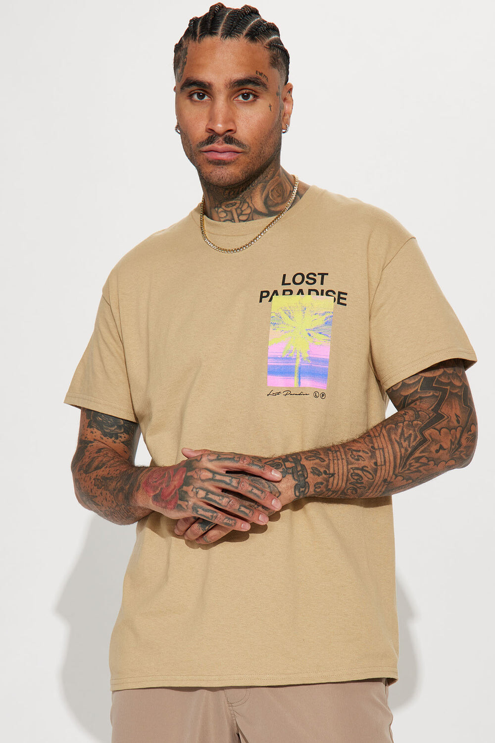 

Футболка Fashion Nova SPDN2290M, загар
