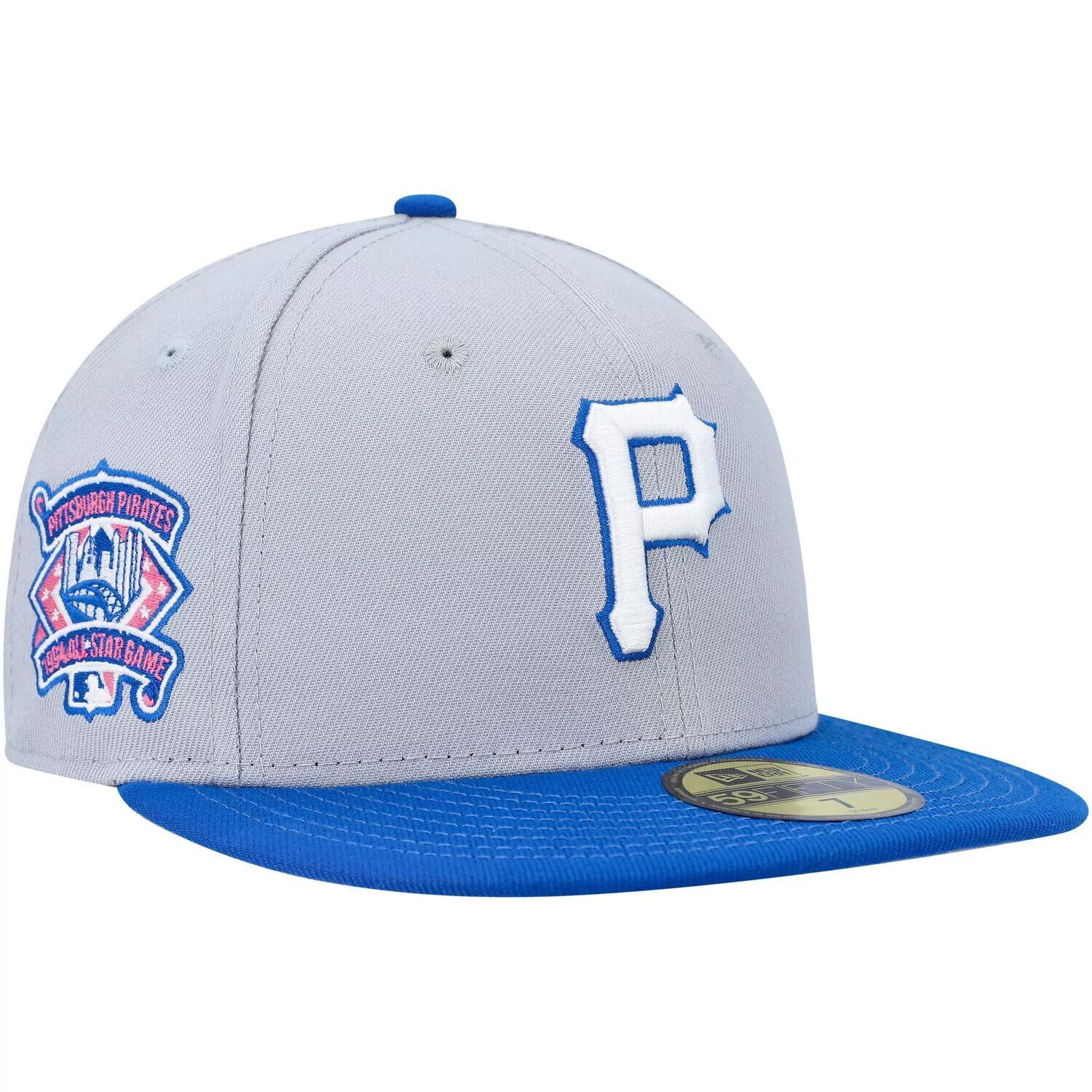 

Мужская приталенная шляпа New Era серо-синяя Pittsburgh Pirates Dolphin 59FIFTY