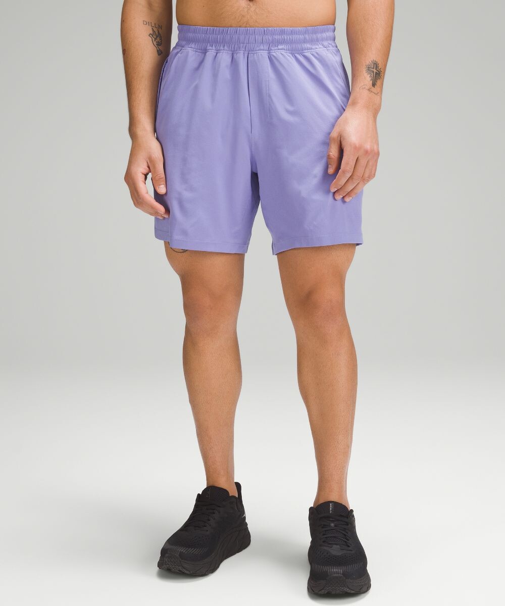 

Короткие шорты без подкладки Pace Breaker Lululemon, лавандовый