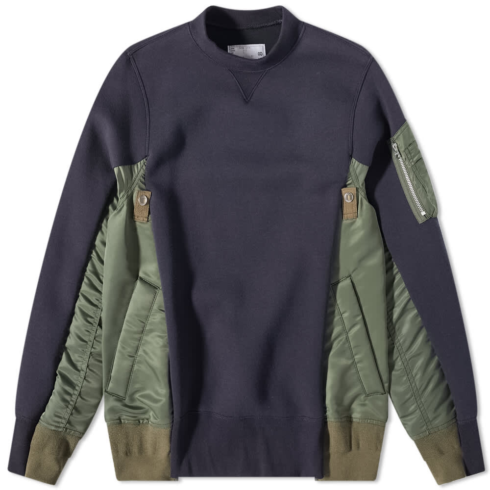 

Толстовка Sacai MA-1 Crew Sweat