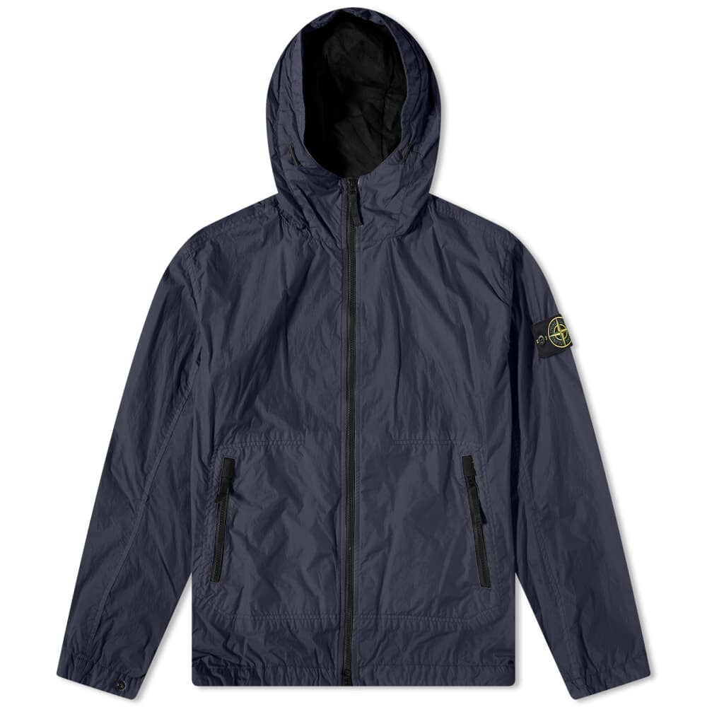 

Куртка с капюшоном из мятого репса Stone Island, Серый