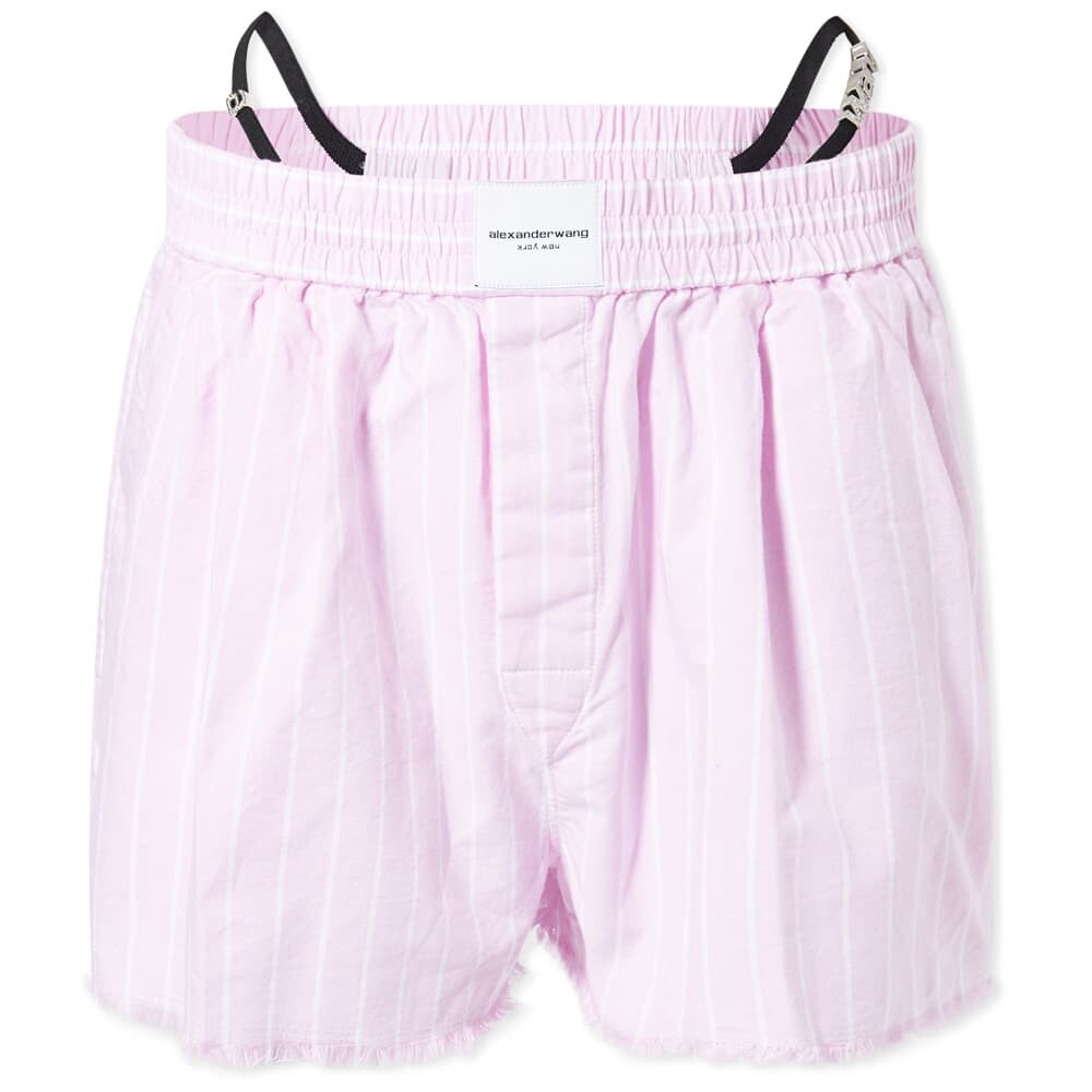 

Шорты Alexander Wang Frayed Crystal Boxer